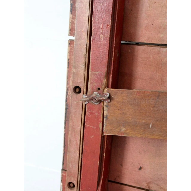 Antique Wooden Folding Table For Sale - Image 4 of 13