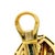 Vintage Italian 18k Gold & 3 Carat Diamond Sculptural Clip-on Earrings, Pair For Sale - Image 9 of 12