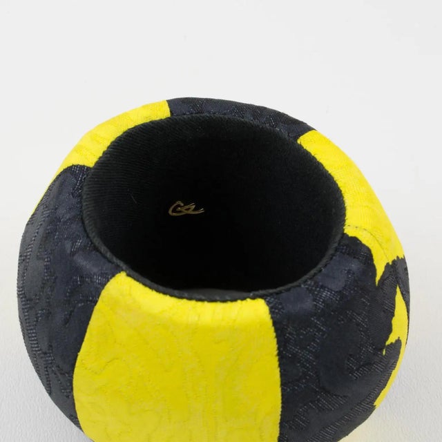 Christian Lacroix Runway Bracelet Bangle Yellow and Black Fabric For Sale In Atlanta - Image 6 of 16