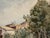 Farmhouse Late 19th Century Attributed to Frank Henry Mason Rural Farmhouse Landscape Original Watercolor For Sale - Image 3 of 5