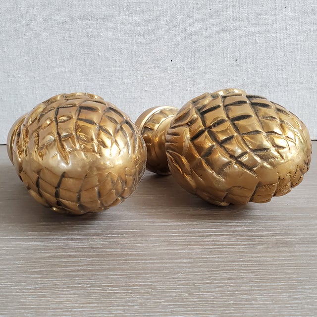 Brass Curtain Tie Back Finials a Pair Chairish