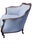 Sky Blue 1930 Italian Club Living Room Chair Beachwood For Sale - Image 8 of 18