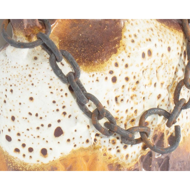 Mid 20th Century Carstens Tönnieshof “Luxus” West German Vase With Chain For Sale - Image 5 of 8