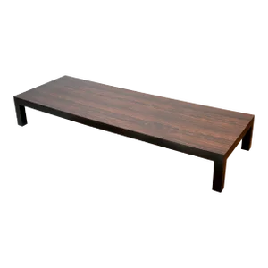 1970s Vintage Rosewood Laminate Low Coffee Table