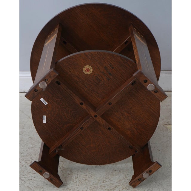 Stickley Harvey Ellis Mission Oak Lamp Table For Sale - Image 13 of 14