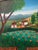 Original 1980s Haiti Folk Art Oil Painting For Sale - Image 9 of 13