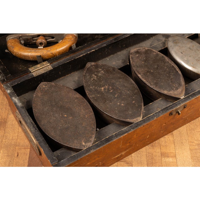 Wood Early 20th Century Enterprise Manufacturing Sadiron Salesman Sample Set For Sale - Image 7 of 13