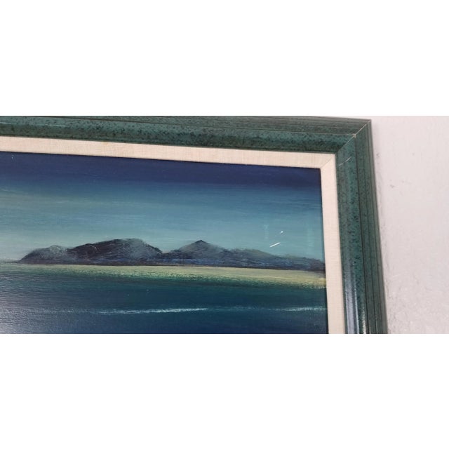 1980s A Mattera Ocean Landscape Oil Painting For Sale In Miami - Image 6 of 10