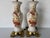 1970s 1970's Vintage Chinoiseries Style Floral Lotus Motif Ceramic Table Lamps - A Pair For Sale - Image 5 of 15