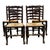 This beautiful English Oak dining chairs are full of rustic charm. They were originally stained dark however, over the...