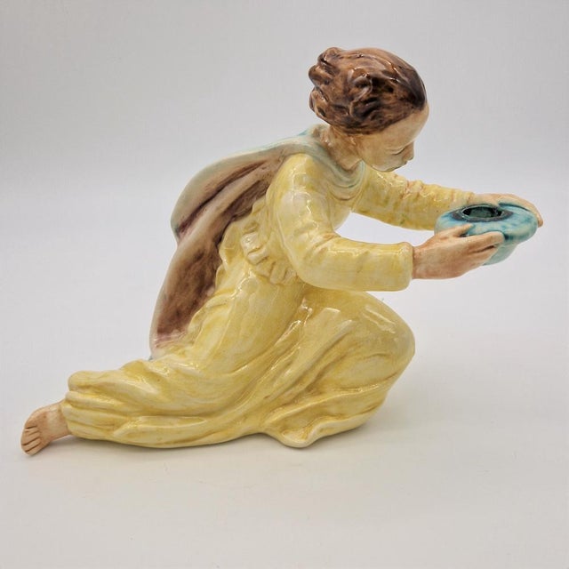 Ceramic Candlesticks by E. Roser for Karlsruhe Majolika, 1950s, Set of 2 For Sale - Image 12 of 18