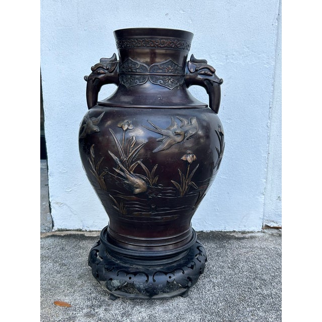 Large Meiji Japanese Vase. For Sale In West Palm - Image 6 of 7