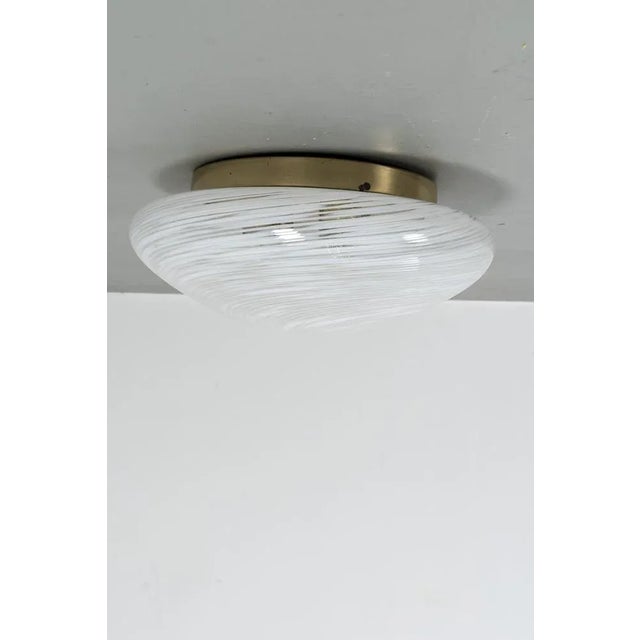 Vintage Brass Ceiling Lamp For Sale - Image 3 of 9