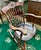 Antique Victorian Folk Art Face Crest Rocking Chair, Solid Wood Armchair, Late 19th Century Greenman For Sale In Seattle - Image 6 of 12