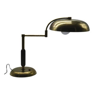 Brass Table Lamp with Swivel Arm from La Maison Desny, France, 1950s For Sale