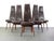 Highback Model 2051-C Dining Chairs by Adrian Pearsall in Faux Leather & Walnut - Set of 6 For Sale In Orlando - Image 6 of 8