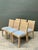 Vintage Woven Rattan Dining Chairs in Quadrille For Sale - Image 15 of 18