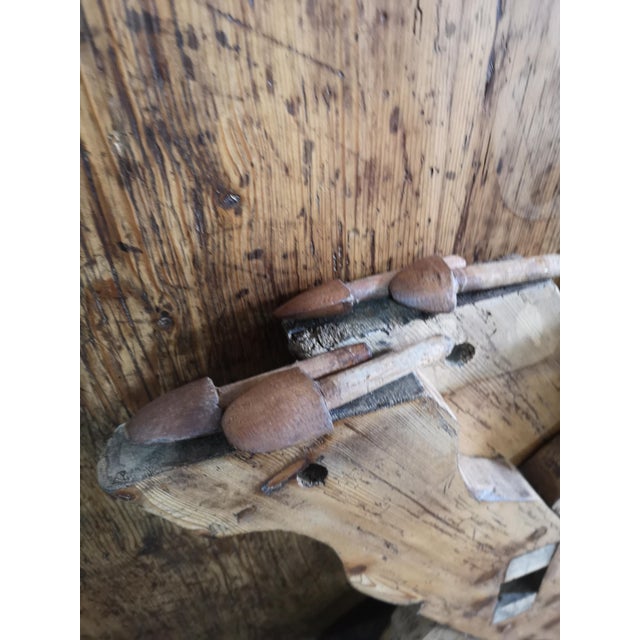 Antique Swedish Pine X Frame Tavern Table, 1700s For Sale - Image 18 of 18