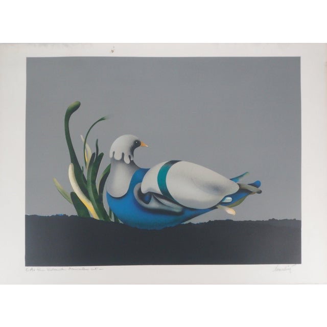 Jean-Paul Donadini, Le pigeon voyageur, Lithograph For Sale