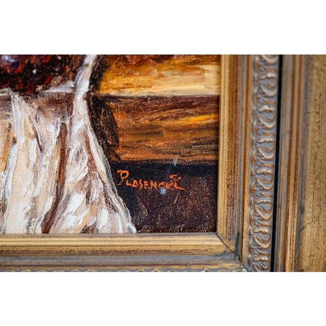 Traditional Still Life Original Oil Painting in Beautiful Heavy Gilt Frame For Sale - Image 3 of 5