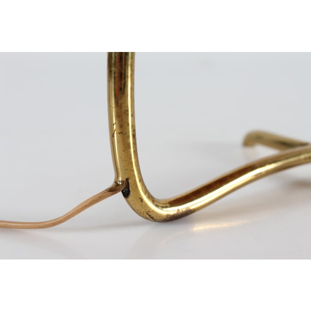 Small Vintage Table Lamp in Brass with Punched-Paper Shade by Hans Bergström, Denmark, 1940s For Sale - Image 6 of 13