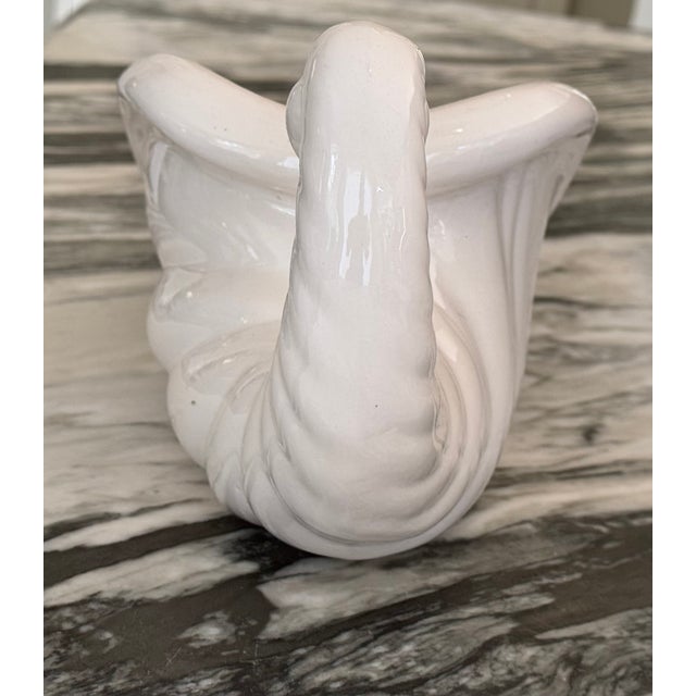 Mid 20th Century Mid-Century Studio Art Ceramic Cornucopia For Sale - Image 5 of 14