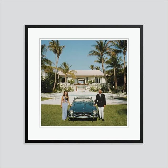 The fullers' by slim aarons open edition may 1970: alvin and lilly fuller outside their new home in palm beach, florida,...