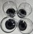 Mid-Century Modern Mid Century Black Stemmed Goblets- Set of Four For Sale - Image 3 of 13