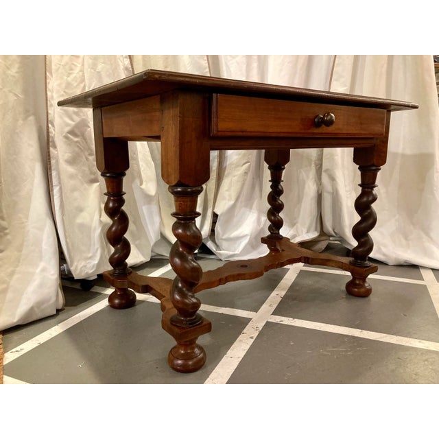 Brown Napoleon III Walnut Table For Sale - Image 8 of 8