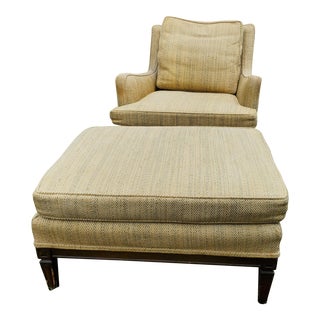 Mid Century John Stuart Lounge Chair & Ottoman For Sale