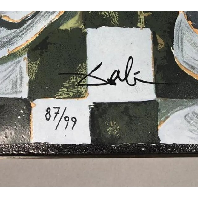 Surrealism 1960s Salvador Dali Deux Femmes Avec Pot De Fleur Hand Signed and Numbered Ceramic For Sale - Image 3 of 9