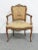 French Carved Walnut Needlepoint Armchair For Sale In Philadelphia - Image 6 of 6