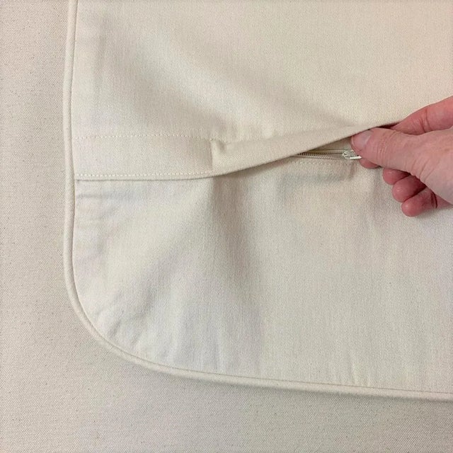 Shabby Chic Designer Kingsway "Garden Gate" Cream Green Periwinkle Purple French Country Floral Garden Toile Pillow Covers - a Pair For Sale - Image 3 of 5