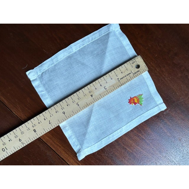 Vintage Madeira Cocktail Napkins For Sale - Image 4 of 4