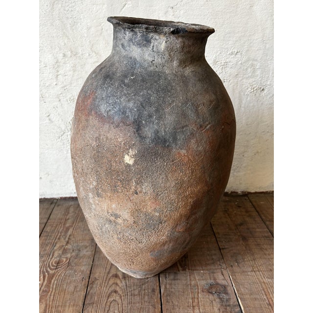 Rustic Large Antique Mediterranean Terracotta Olive Jar, 1900 For Sale - Image 3 of 10
