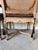 Vintage Hollywood Regency Louis XV-Style Carved Wood & Cane Armchairs – A Pair For Sale - Image 12 of 13