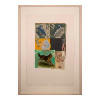 Randa Newland Untitled (Collie) Contemporary Mixed Media & Collage Framed 2002 For Sale