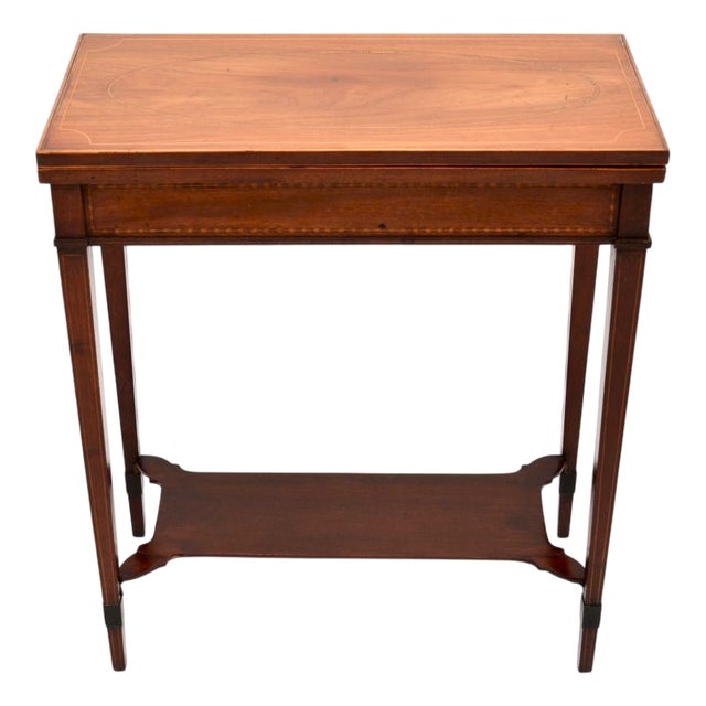 Edwardian Card Table, 1900s For Sale