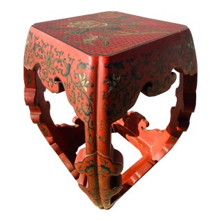 Antique Hand Painted Chinese Garden Stool For Sale