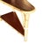 Yellow 1950s Restored Mid-Century 3-Tier Wedge Side Lamp Table W/ Mahogany Tops For Sale - Image 8 of 10