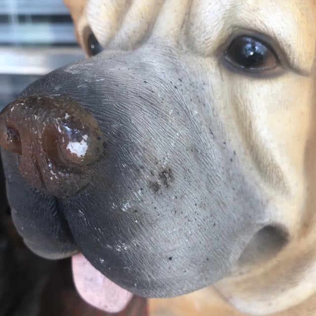 1990s Plaster Dog Man's Best Friend For Sale - Image 5 of 10