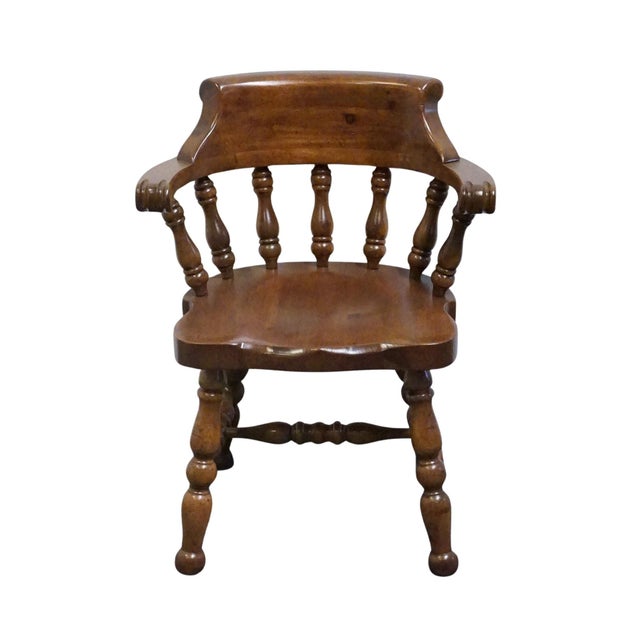 American Thomasville Furniture Pine Manor Collection Rustic Americana Dining Arm Chair 8321-835 For Sale - Image 3 of 11