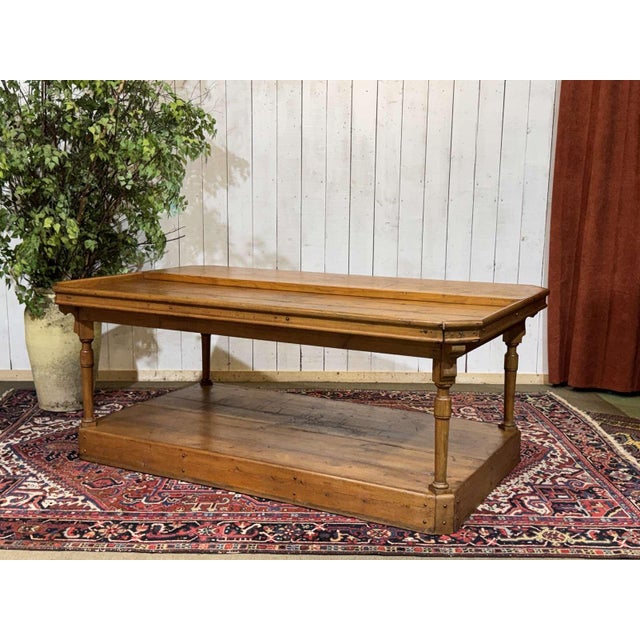 19th Century English Trades Table in Fir Wood For Sale - Image 13 of 18