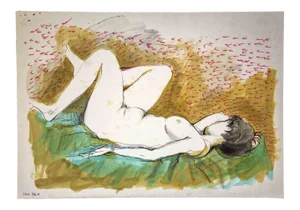 Leo Guida, Female Figure, Original Drawing, 1970s