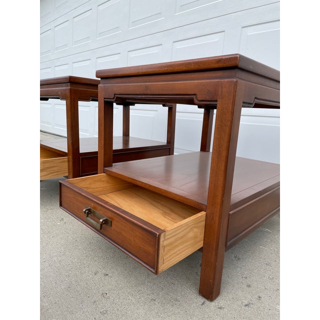 Vintage Hekman Furniture End Tables a Pair Chairish