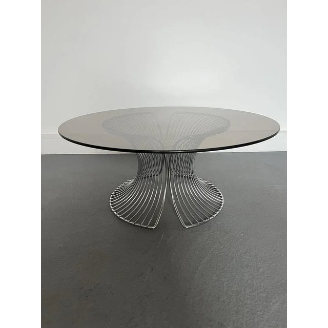 Coffee Table in Smoked Glass,1980s For Sale - Image 11 of 11