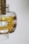 Yellow Mid-Century Murano Glass Pendant Lamp with Golden Yellow Waves and Brass, 1970s For Sale - Image 8 of 18