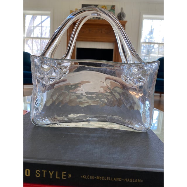 Vintage Glass Purse Vase Chairish