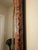 Camel Vintage British Colonial Style Burnt Bamboo and Cane Wall Mirror For Sale - Image 8 of 12