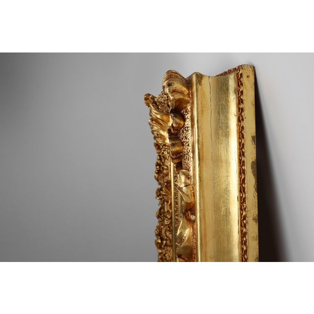 Gold Louis XV Gilded Frame, Belgium, 1850s For Sale - Image 8 of 11
